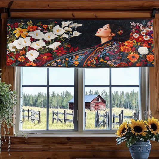 Floral Spirit Reverie WN1706032CL Quilted Valance