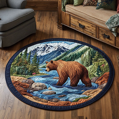 Spirit of the Wild Bear KL3112009CL Quilted Round Mat