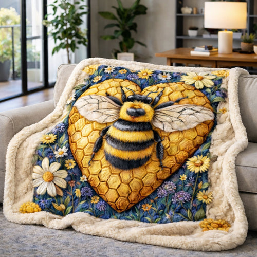 Sweet as Honey KL2901007CL Faux Fur Throw Blanket