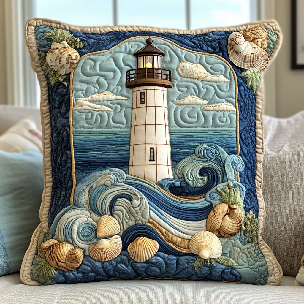 Ocean Lighthouse CP1601009CL Quilt Pillow Case
