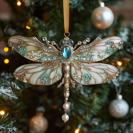Pearl Dragonfly CW2711049CL Christmas Ornament