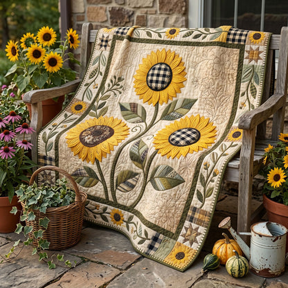 Farmhouse Sunflower Bloom WN2506009CL Quilt
