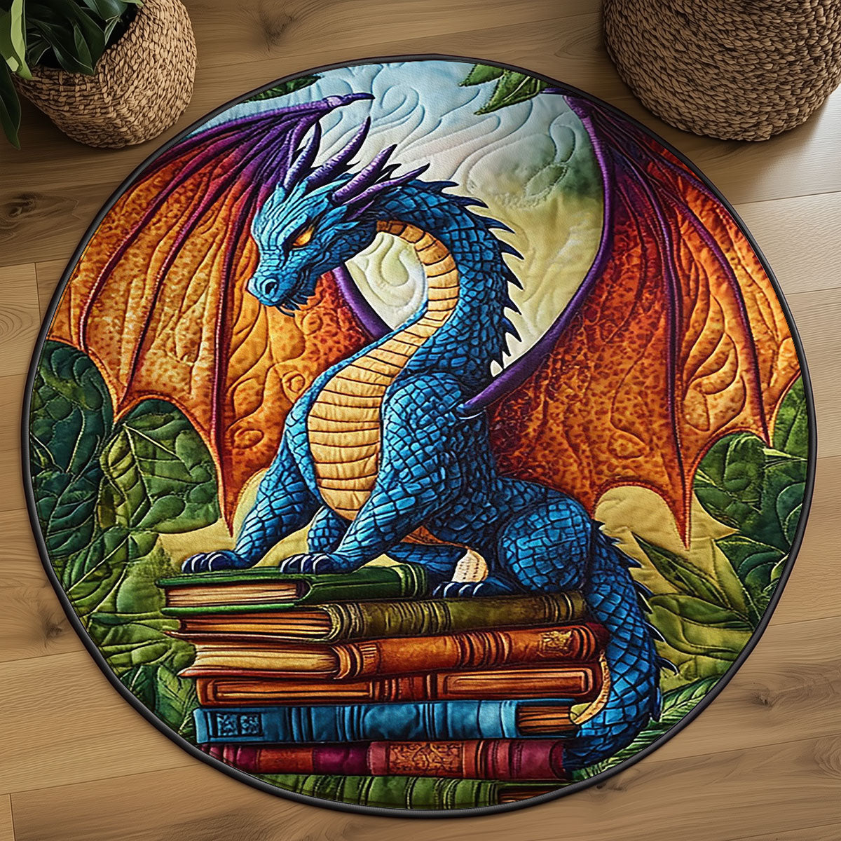 Dragon WJ0804026CL Quilted Round Mat