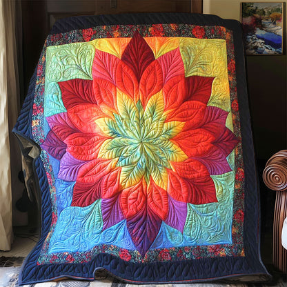 Rainbow Flower WP1302009CL Quilt