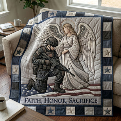 Guardian Angel Soldier Patriotic WN0505018CL Quilt