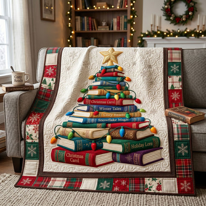 Christmas Book Tree Quilt WN1105002CL Quilt