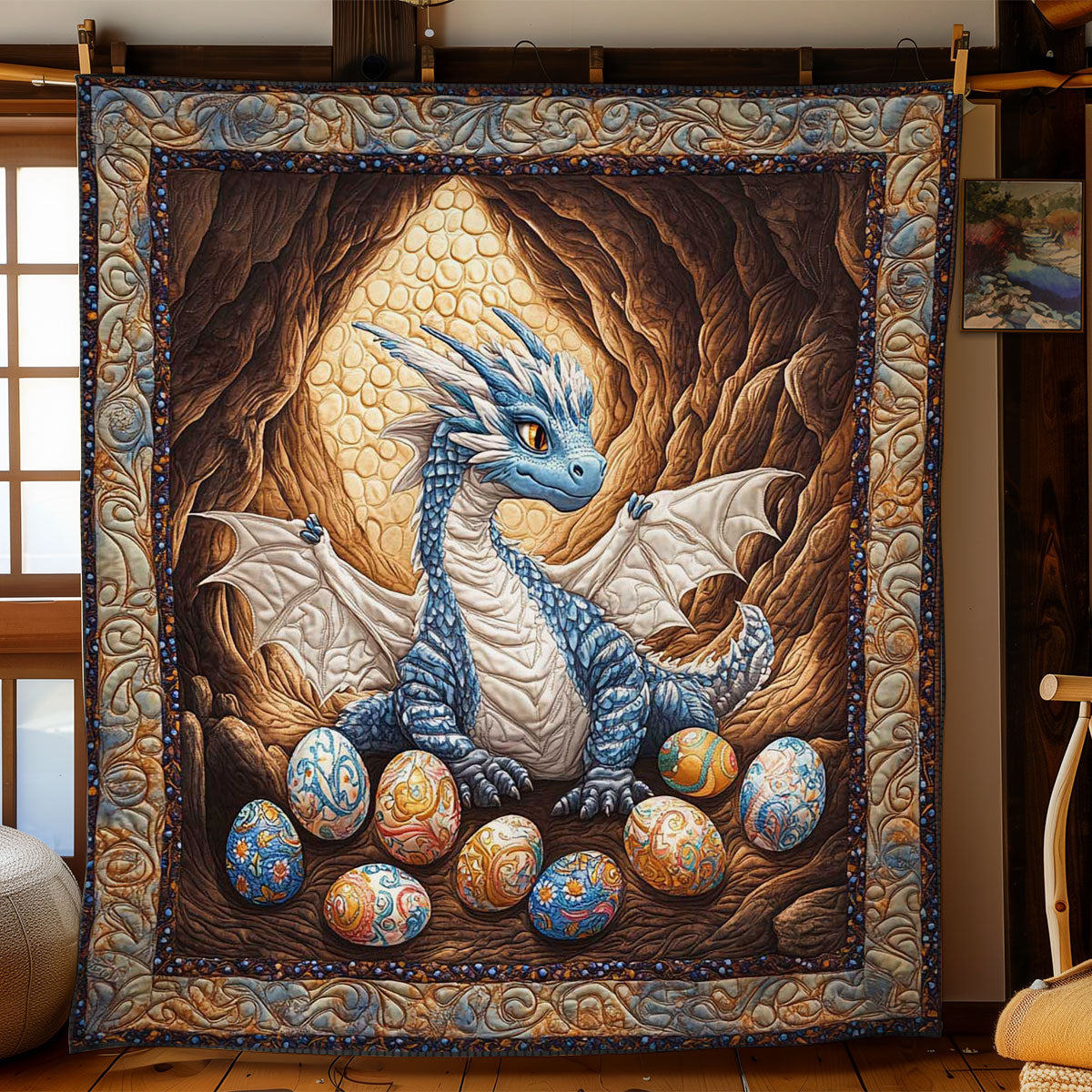 Dragon’s Festive Hoard WN1501032CL Quilt