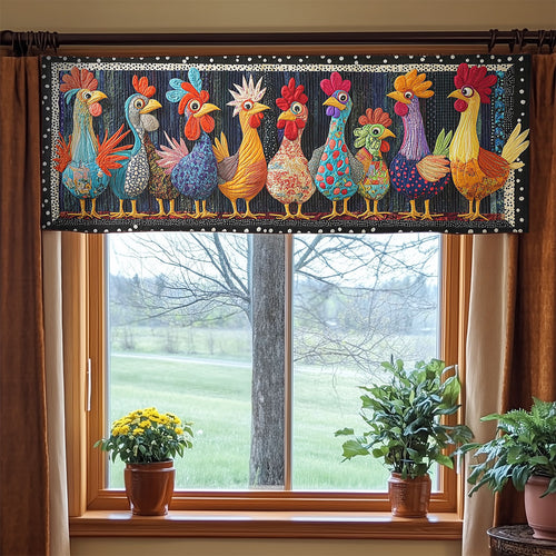 Twist And Chicken WN1406064CL Quilted Valance