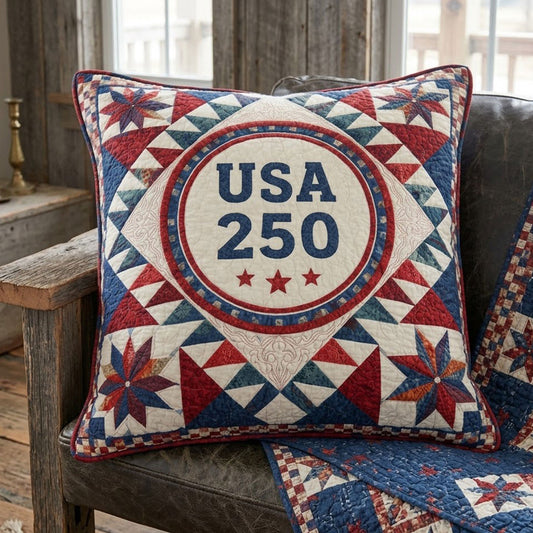 USA 250 Classic Heritage WN1604026CL Quilt Pillow Case
