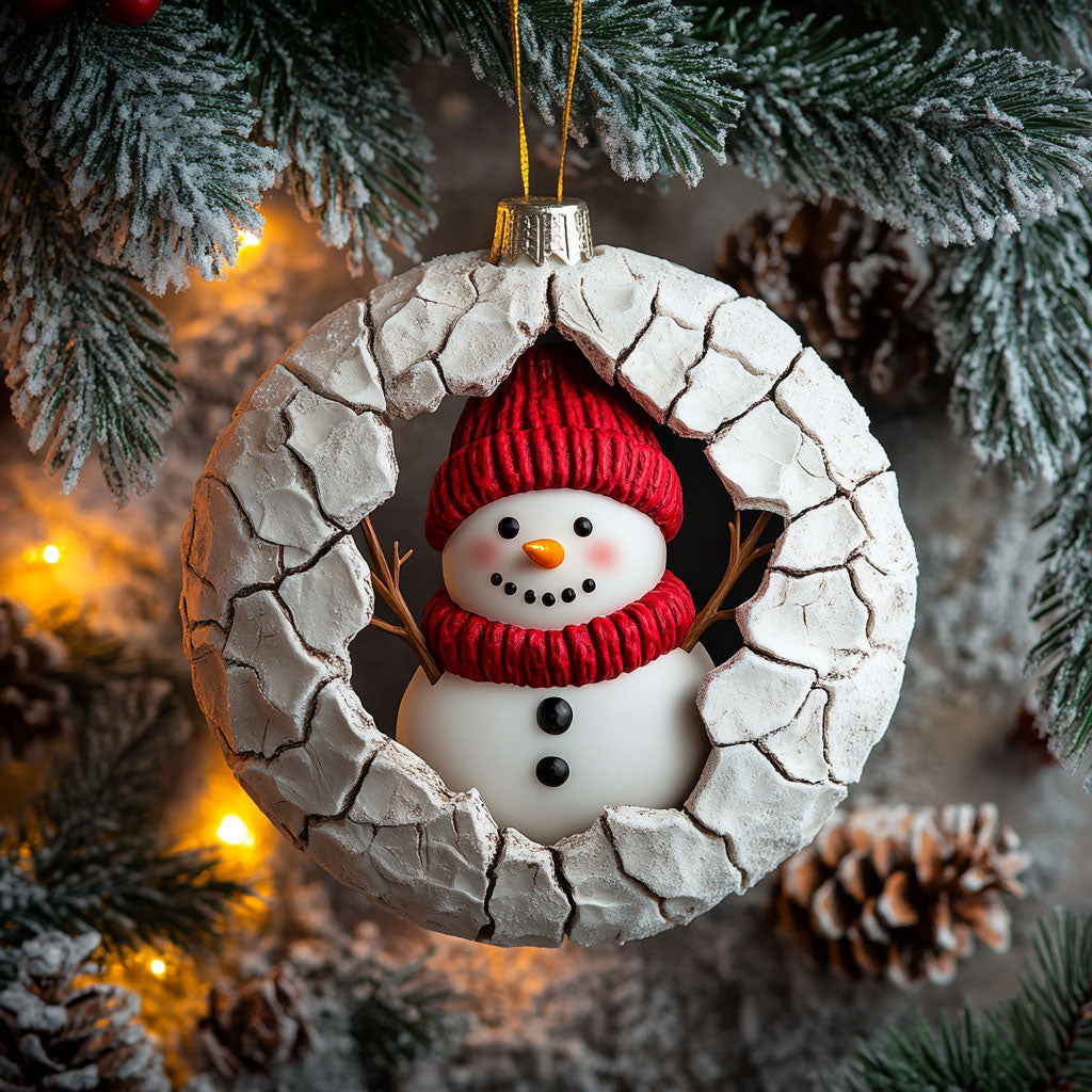 Merry Snowman Spirit WN1510069CL Christmas Ornament