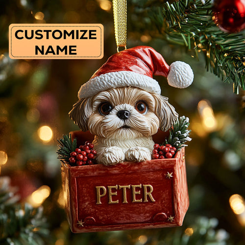 Shih Tzu Christmas CW2411043CL Personalized Christmas Ornament