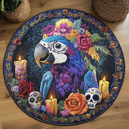 Haunted Parrot WN2108061CL Quilted Round Mat
