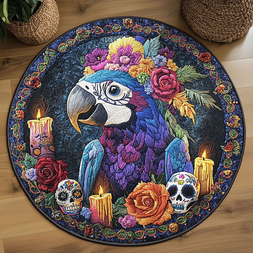 Haunted Parrot WN2108061CL Quilted Round Mat