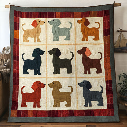 Happy Dachshund WN0601039CL Quilt