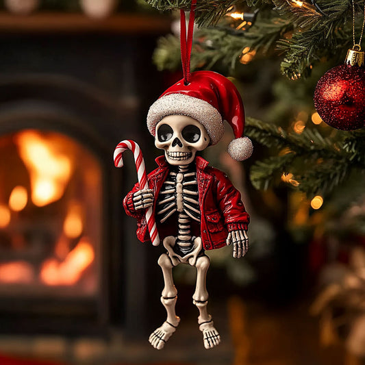 Cozy Skeleton Holiday WN0811044CL Christmas Ornament