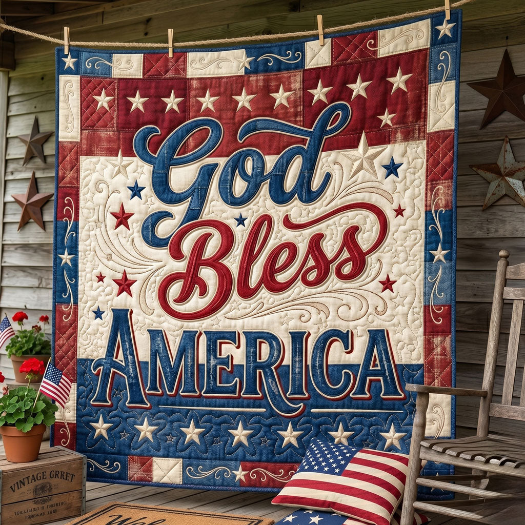 God Bless America WN2905010CL Quilt