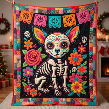 Day Of The Dead Pup WN2904003CL Quilt