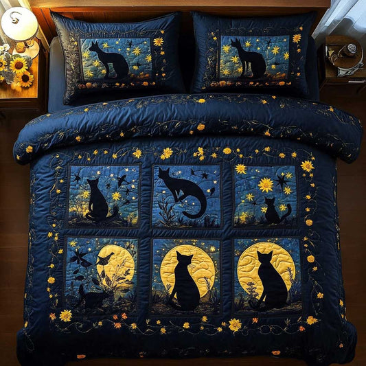 Moonlit Cat WN1302001CL Duvet Cover Set