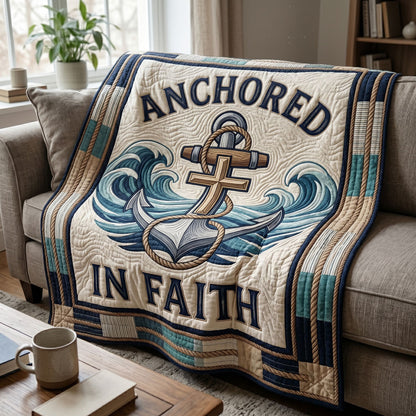 Faith Anchor Waves WN2204005CL Quilt