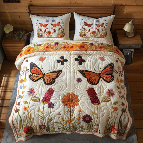 Butterfly Flower Garden CW1501021CL Duvet Cover Set