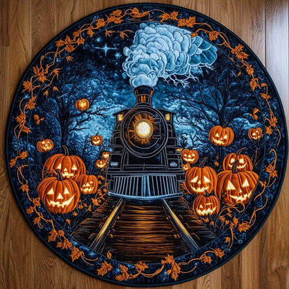 Midnight Train WN1005038CL Quilted Round Mat