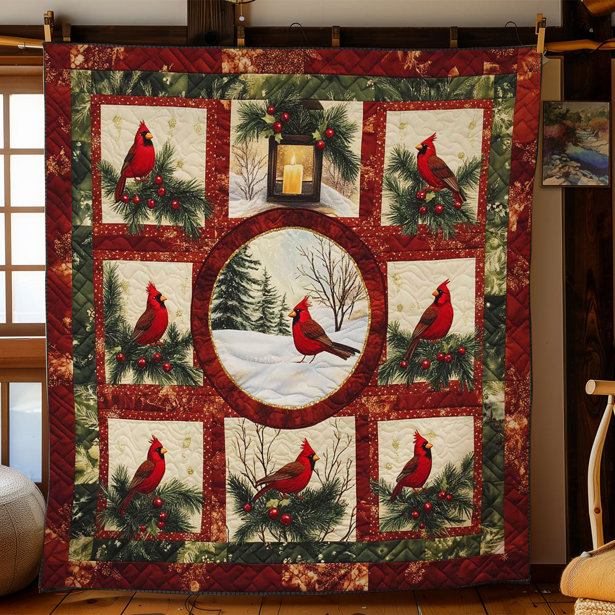 Scarlet Cardinal WN2002081CL Quilt