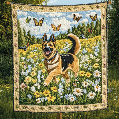 Sunlit German Shepherd WN0303009CL Quilt