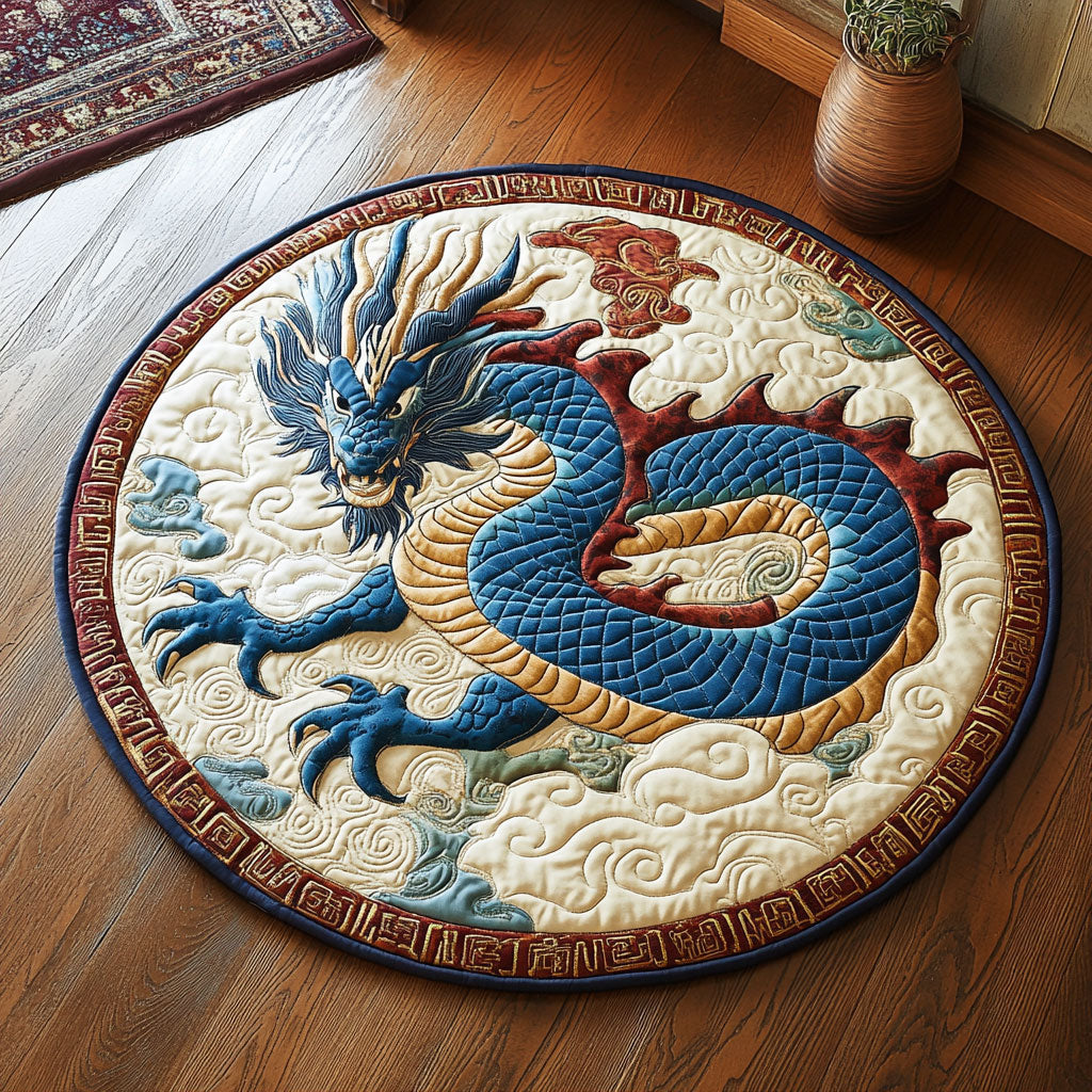 Azure Dragon CP2709109CL Quilted Round Mat