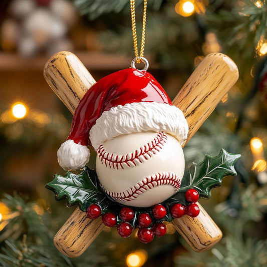 Christmas Baseball CW2311019CL Christmas Ornament