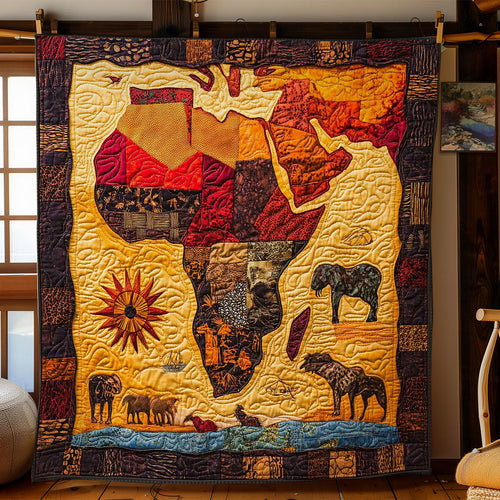 Golden African Safari WN1103006CL Quilt