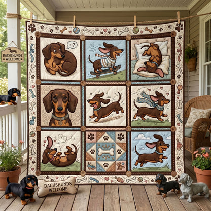 Dachshund Adventures WN0406002CL Quilt