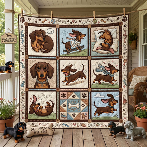 Dachshund Adventures WN0406002CL Quilt