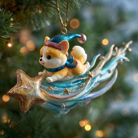 Cosmic Corgi CP0912013CL Christmas Ornament