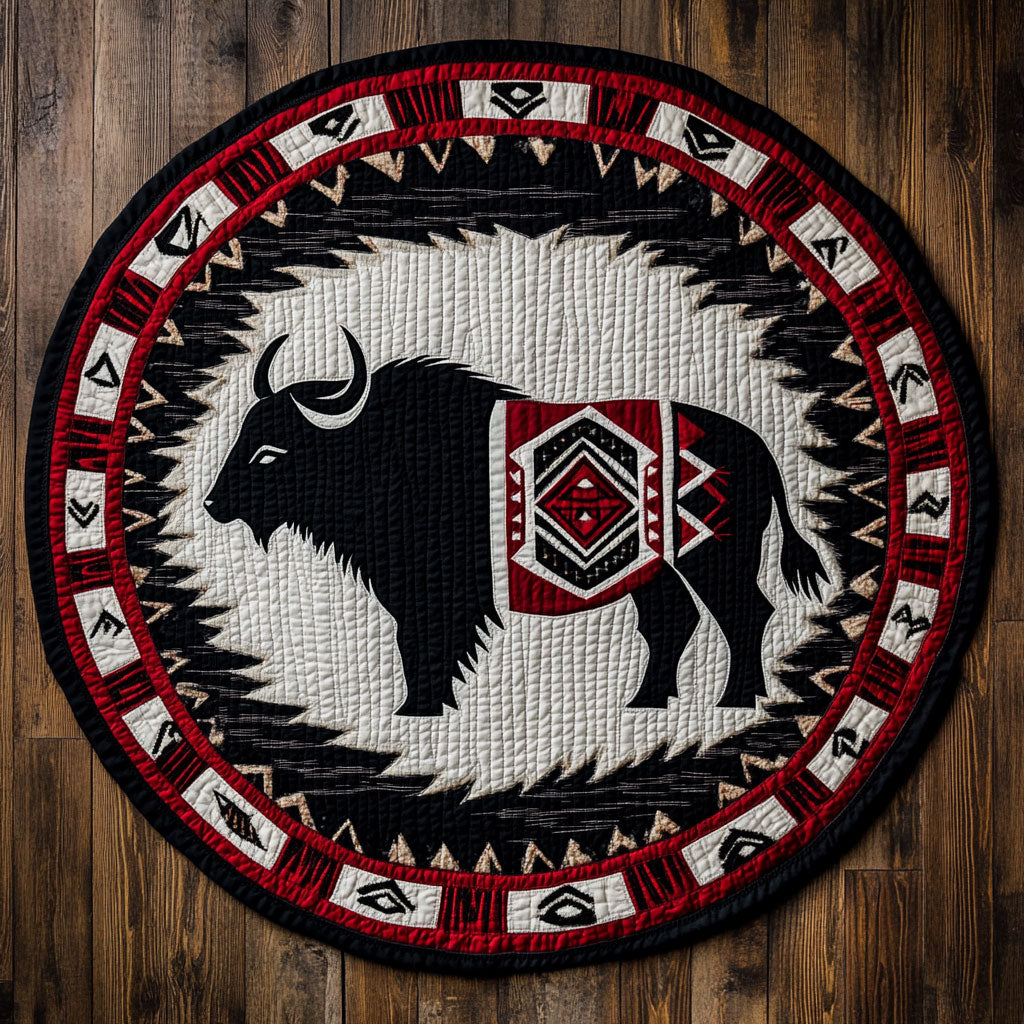 Buffalo Art WN0406001CL Quilted Round Mat