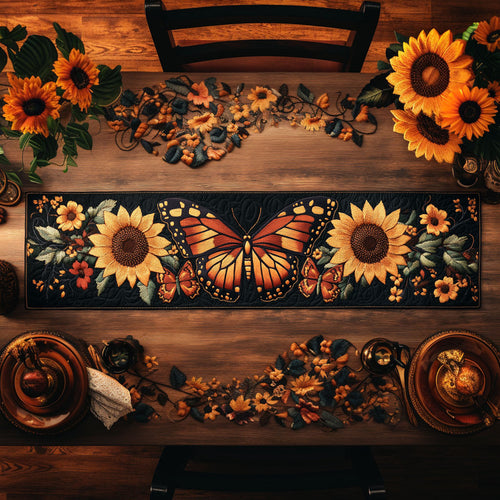 Butterfly Whirl WN0107018CL Quilted Table Runner