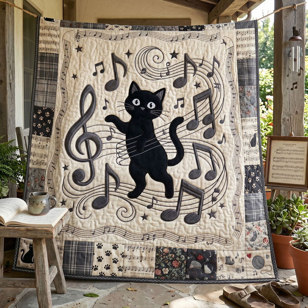 Midnight Melody Cat WN2505013CL Quilt