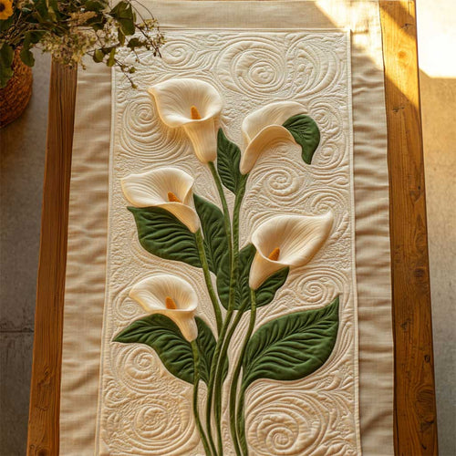 Calla Lilies Delight WN2503021CL Quilted Table Runner