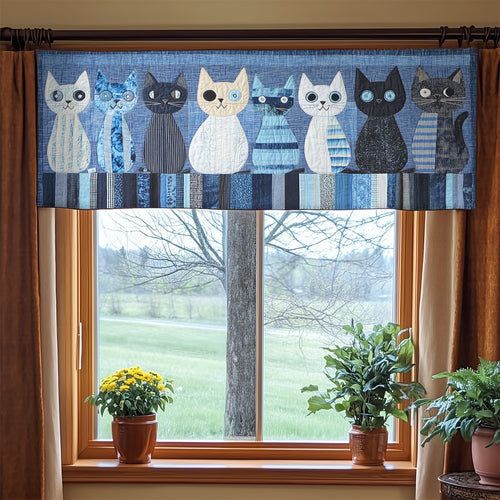 Cat Tales WN0407043CL Quilted Valance