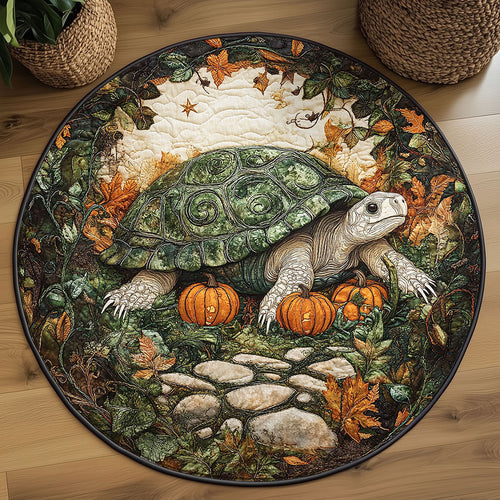 Harvest Turtle WN2608047CL Quilted Round Mat
