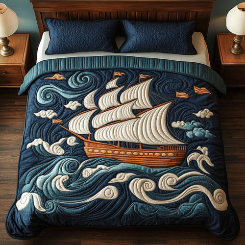 Old Harbor Tall Ship KL0901001CL Duvet Cover Set