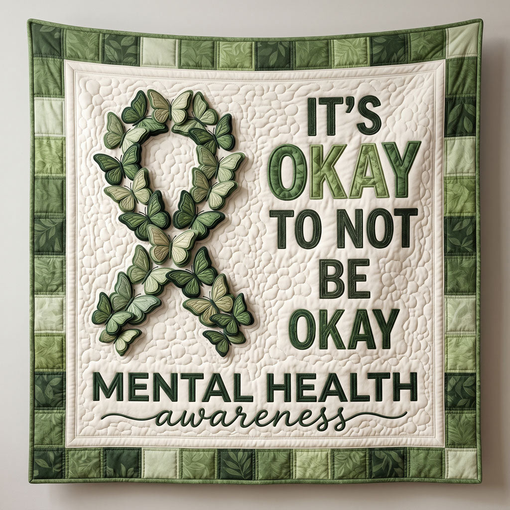 Green Ribbon Hope Mental Health WN2804011CL Quilt