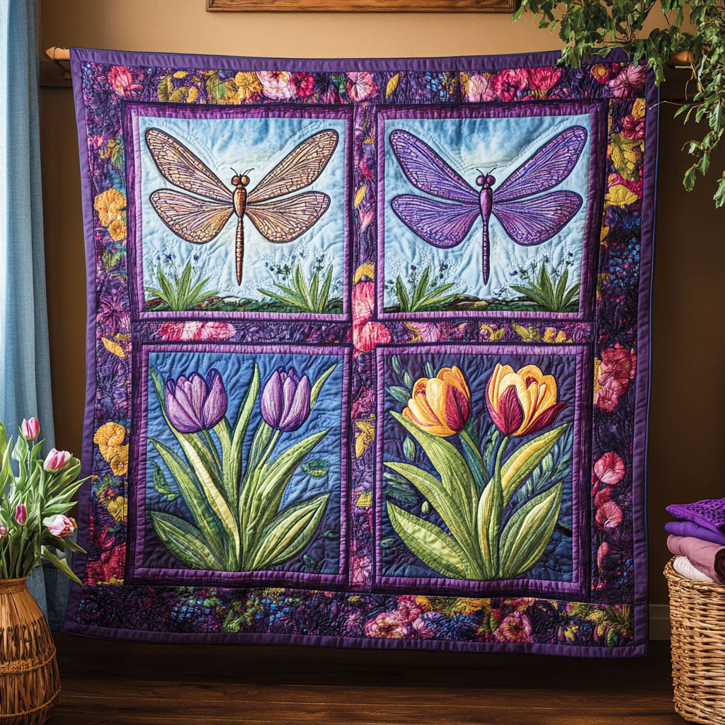 Dragonfly Harmony CW0701035CL Quilt