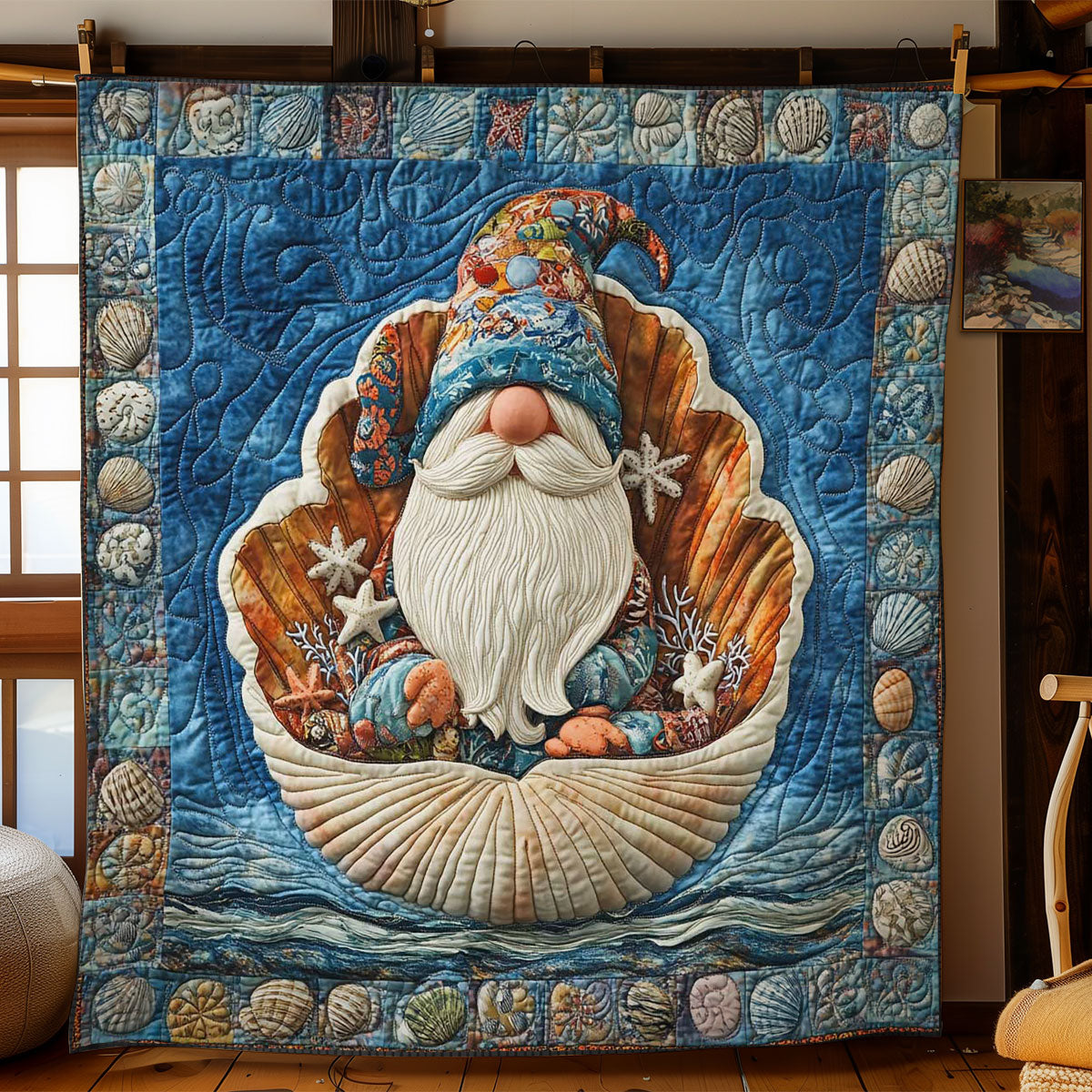 Starry Seas Gnome WN0901031CL Quilt