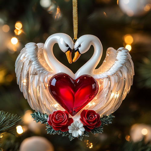 Swan Love CW2711068CL Christmas Ornament