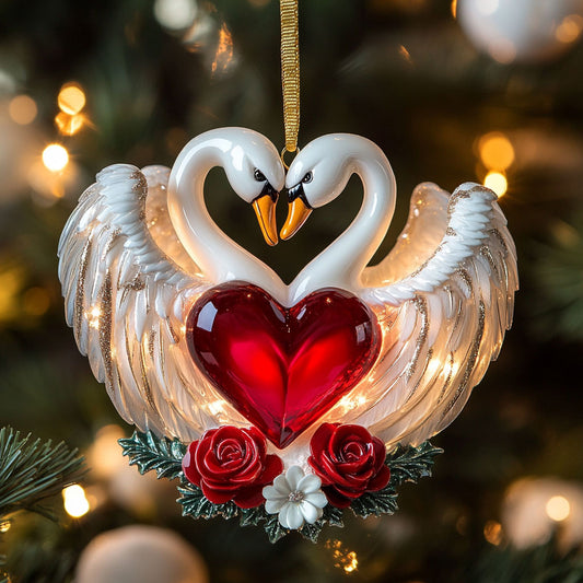 Swan Love CW2711068CL Christmas Ornament