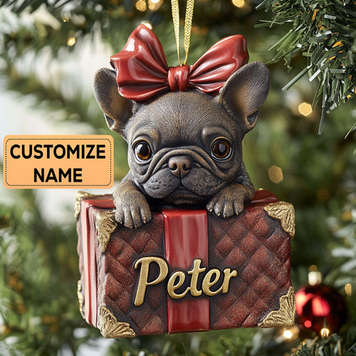 Bulldog Cheer CP2911019CL Personalized Christmas Ornament