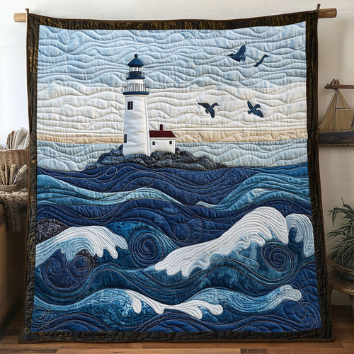 Deep Blue Lighthouse WN0801020CL Quilt