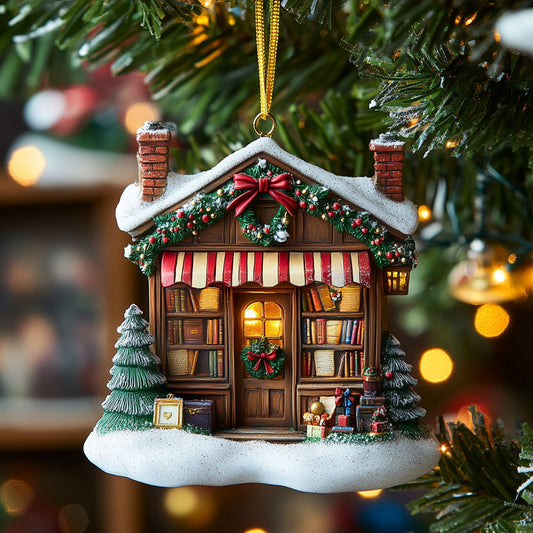Merry Book Shop CW2611055CL Christmas Ornament