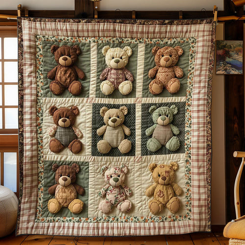 Rustic Teddy Bear WN1003060CL Quilt