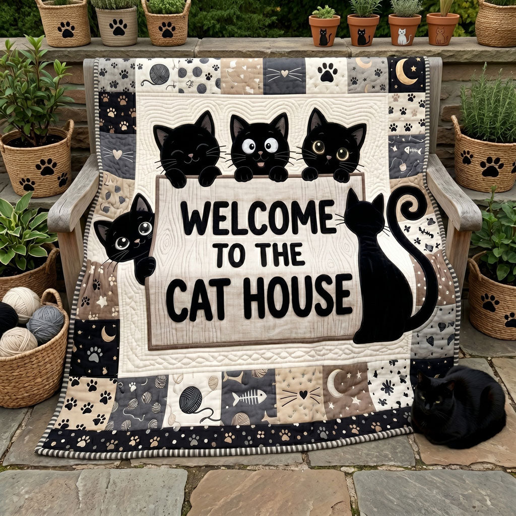 Welcome To The Cat House WN2705017CL Quilt